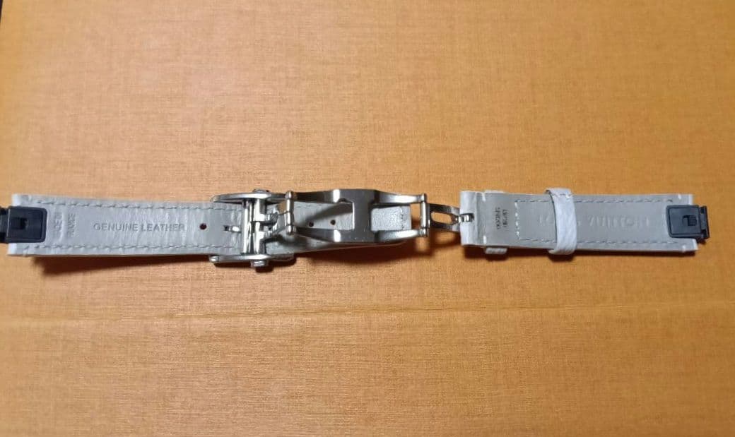 タンブール用 モノグラム・ホワイト キャンバス ストラップ S+純正D