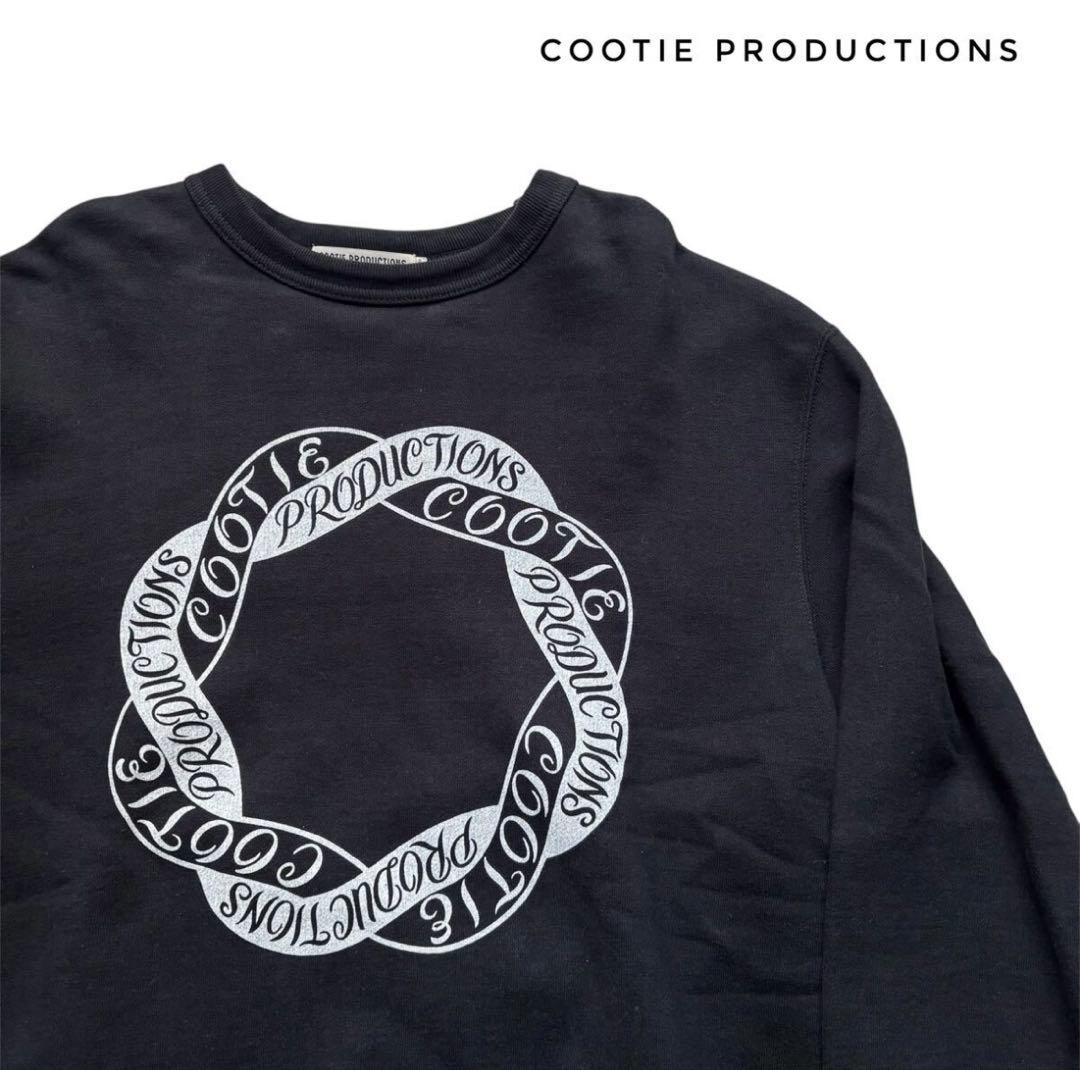 COOTIE PRODUCTIONS ロゴスウェット M ブラック
