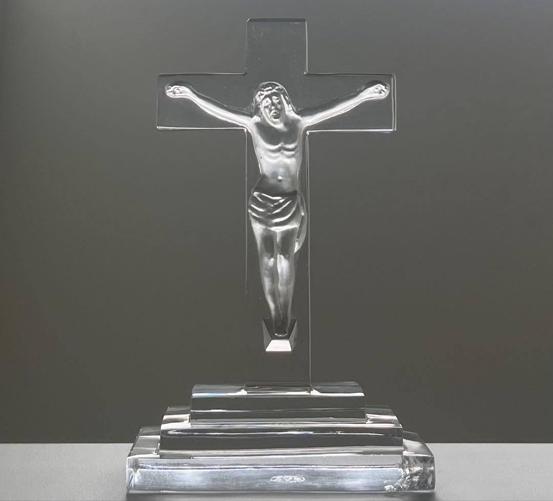 Baccarat バカラ/※極稀少型 イエス・キリスト十字架 立体像