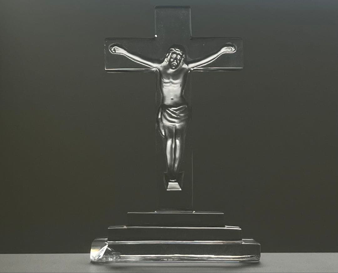 Baccarat バカラ/※極稀少型 イエス・キリスト十字架 立体像