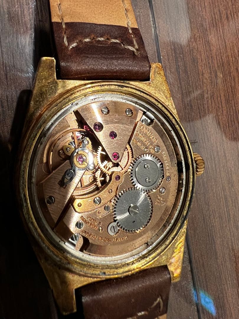 【中古】OMEGA Geneve 136.0049 デイト付 手巻き GOLD