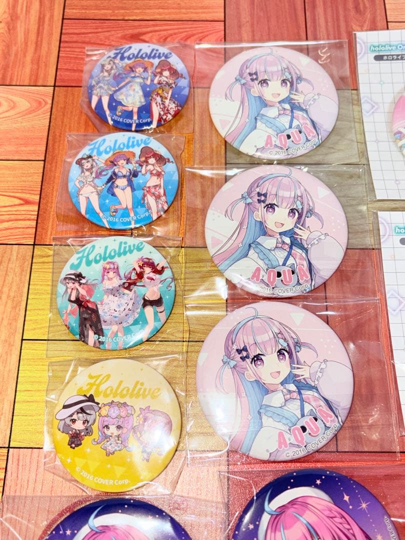 湊あくあ　缶バッジ　まとめ売り　オリジン　ダイナー　ホロツリー　夜明けのうた