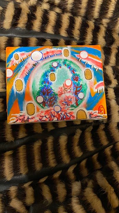 【アクリル画】商品名 小判伝説15 地球からのメッセージ　新品