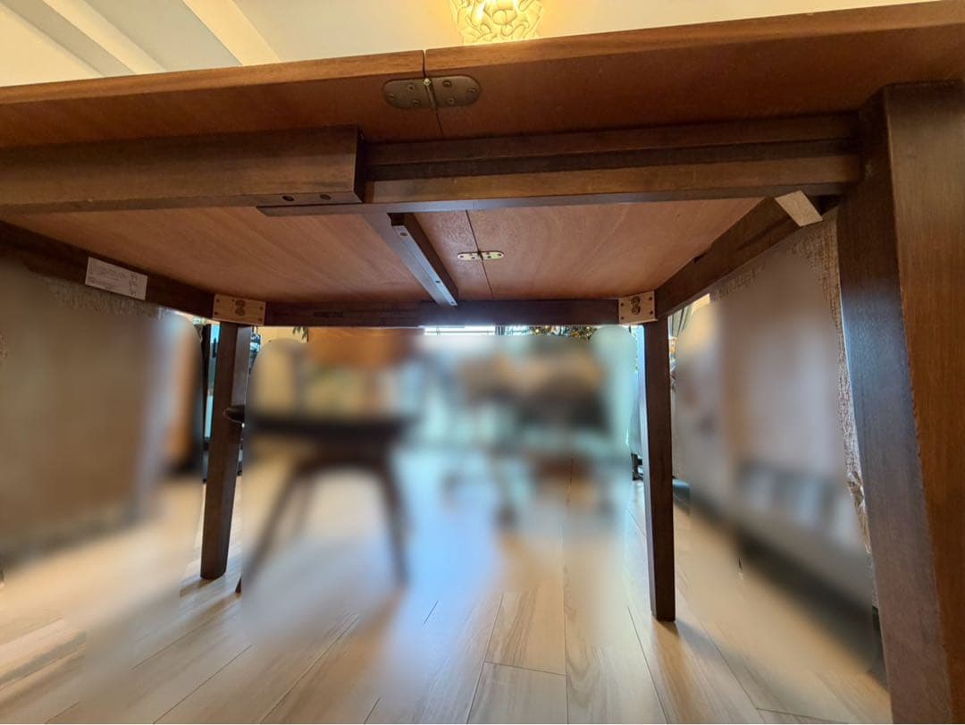 ダイニングテーブル テーブルのみ 伸縮 北欧 モダン ブラウン