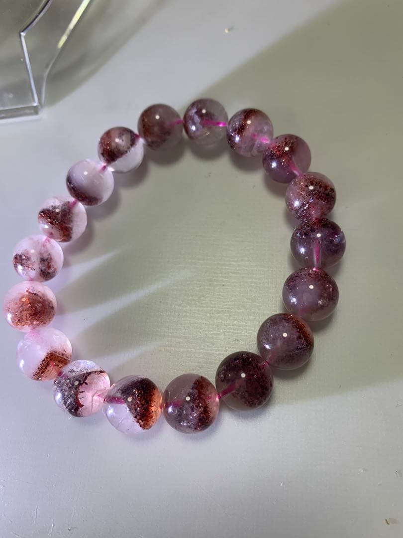 レピドクロサイトインクォーツ(ファイアークォーツ)11ミリ 内径17cm