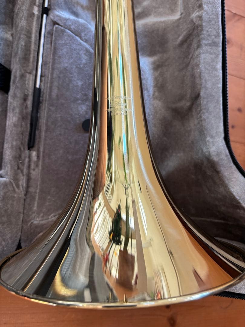 美品Eastar トロンボーン テナー B調 ゴールドラッカー ケース付 初心者