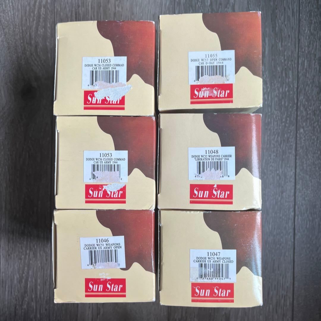 Sun Star サンスター コマンドカー他 ミニタリー 車 ミニカー 6台