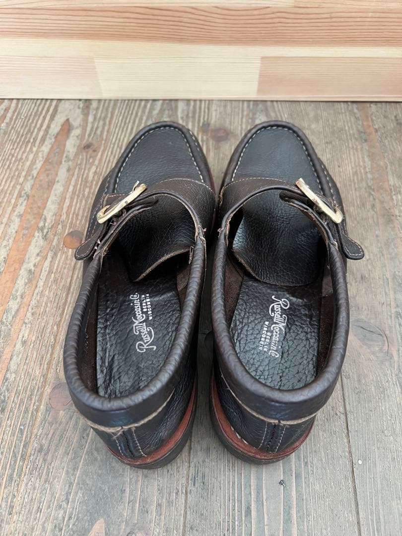 ラッセルモカシン モンクストラップ モカシン