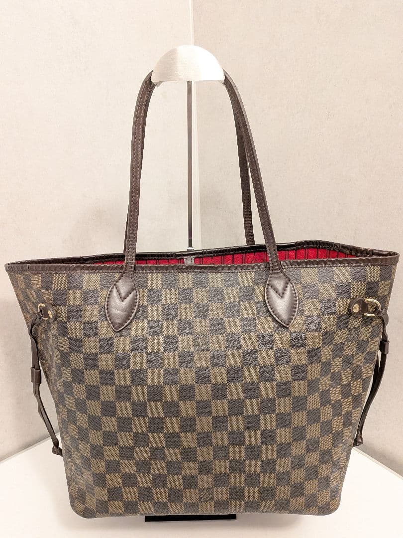 ルイヴィトン ネヴァーフルMM ショルダー トートバッグ ダミエ エベヌ