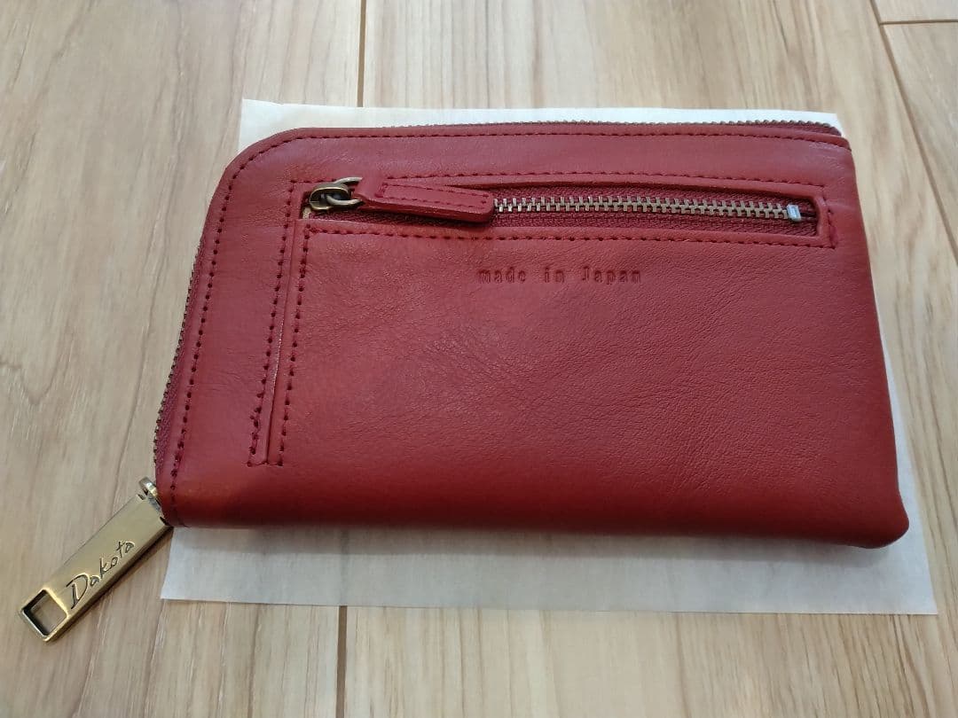 ダコタ財布レッド L字ファスナー