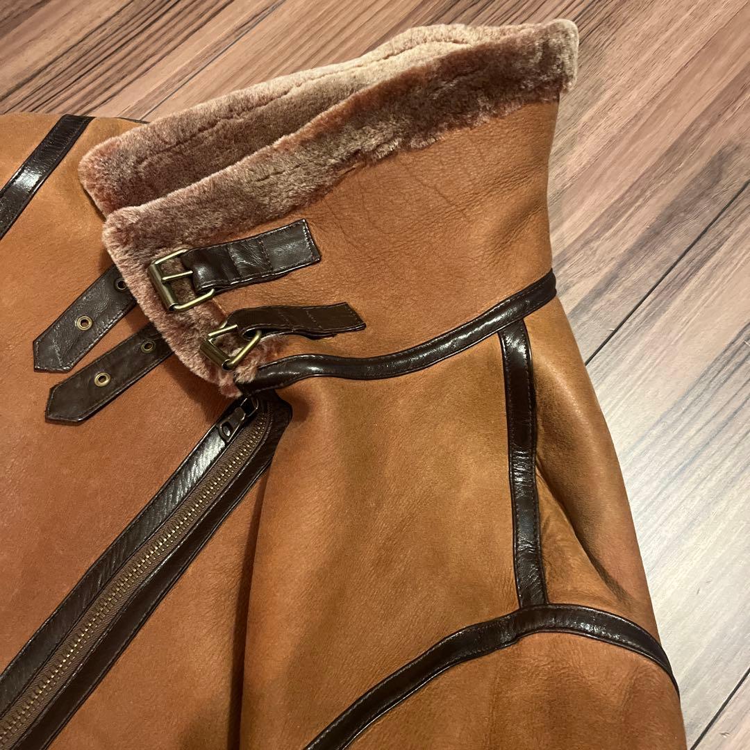 B3 JOURNALSTANDARD別注 アンノウン リアルムートンブルゾン - メルカリ