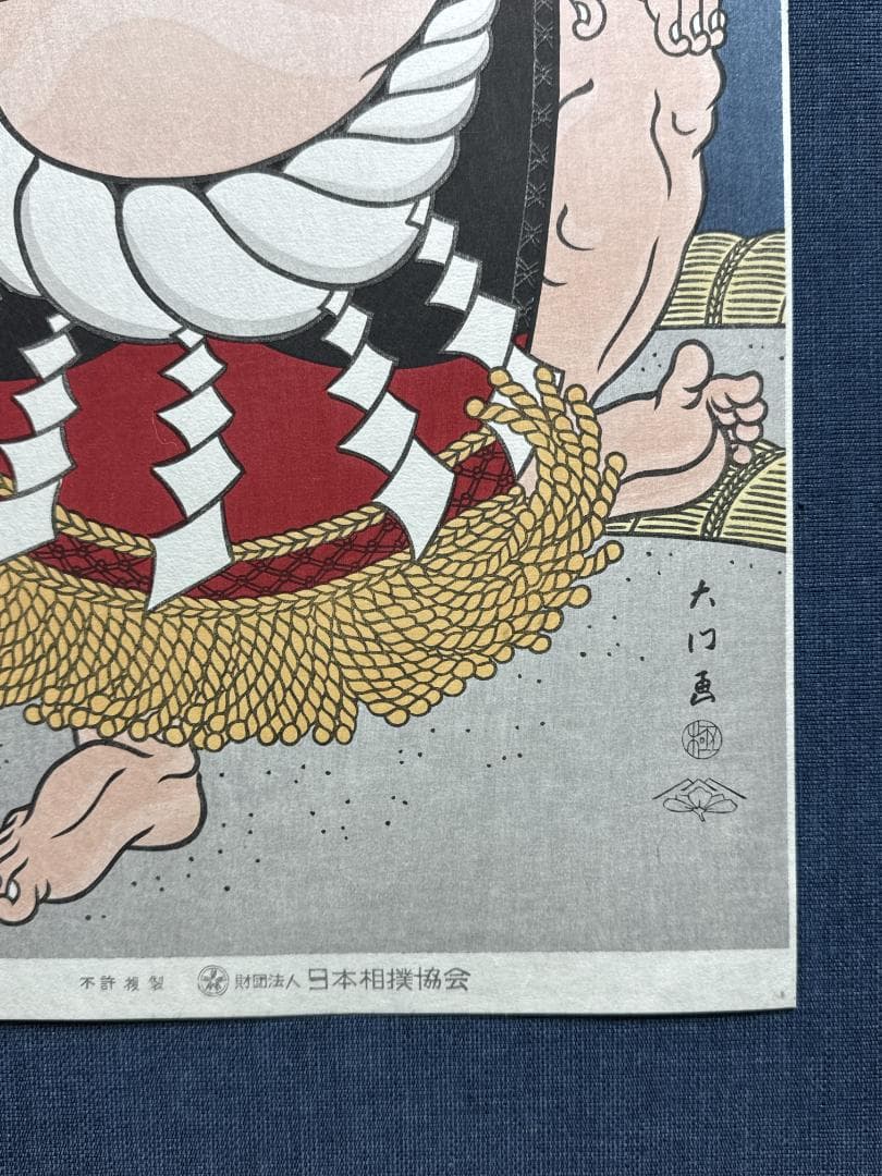 希少！大相撲錦絵 木下大門 木版画「横綱貴乃花土俵入り」初摺 - メルカリ