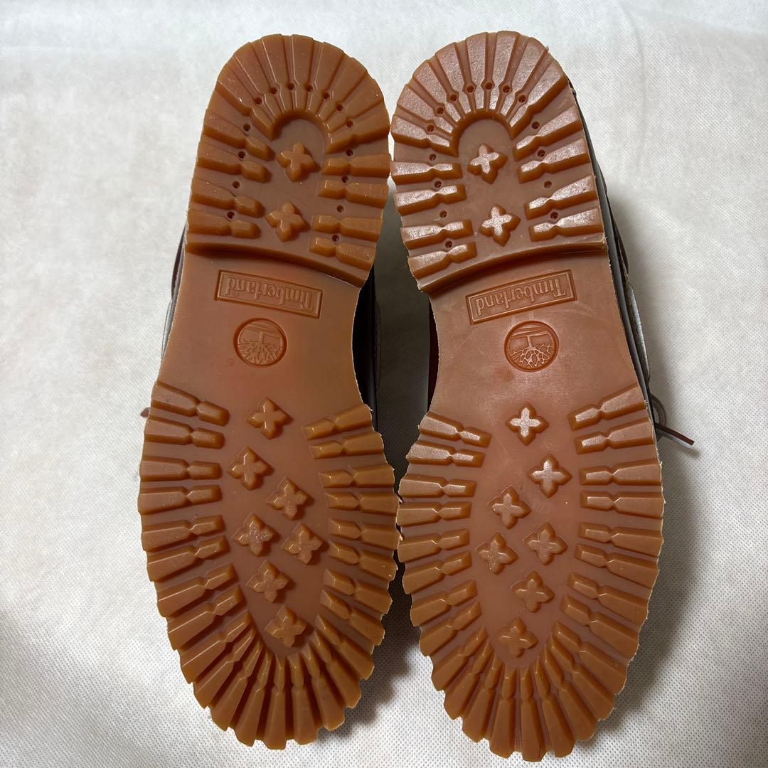 新品同様 Timberland スリーアイ ブラウン ティンバーランド モカシン