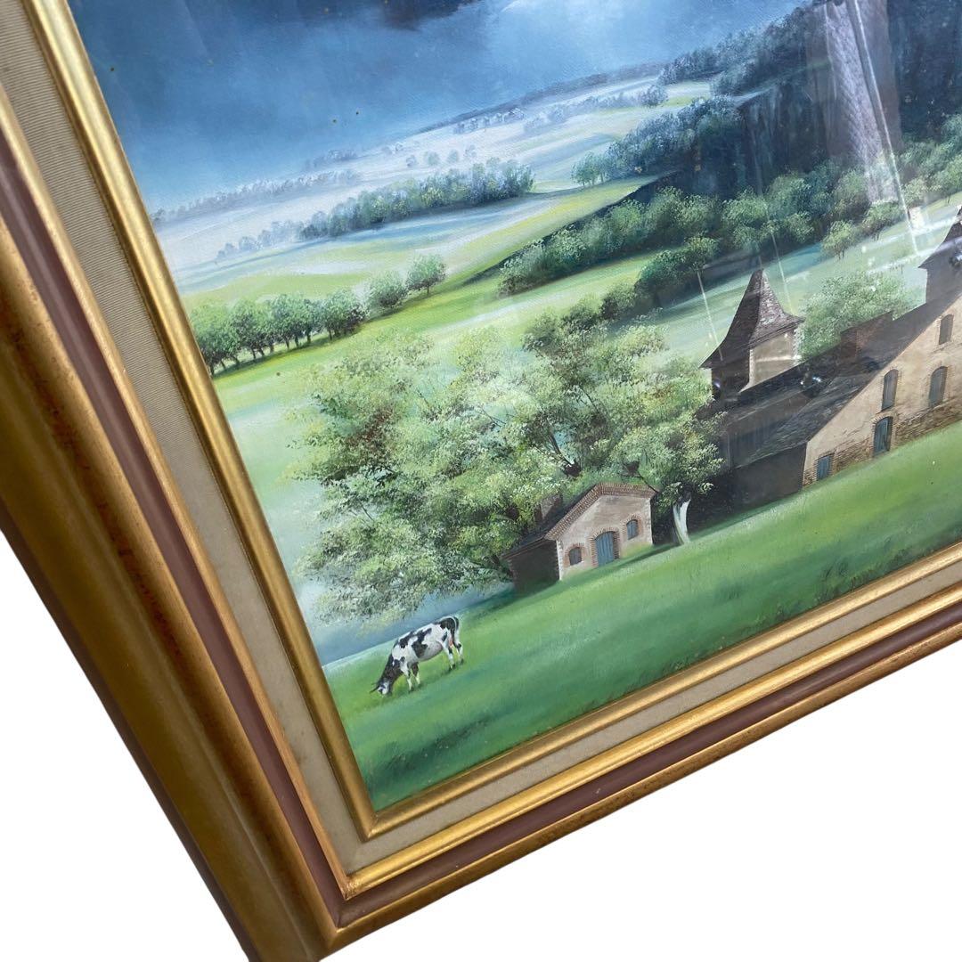 未使用保管品　Claude Feuiller フランス画家　絵画　　大判