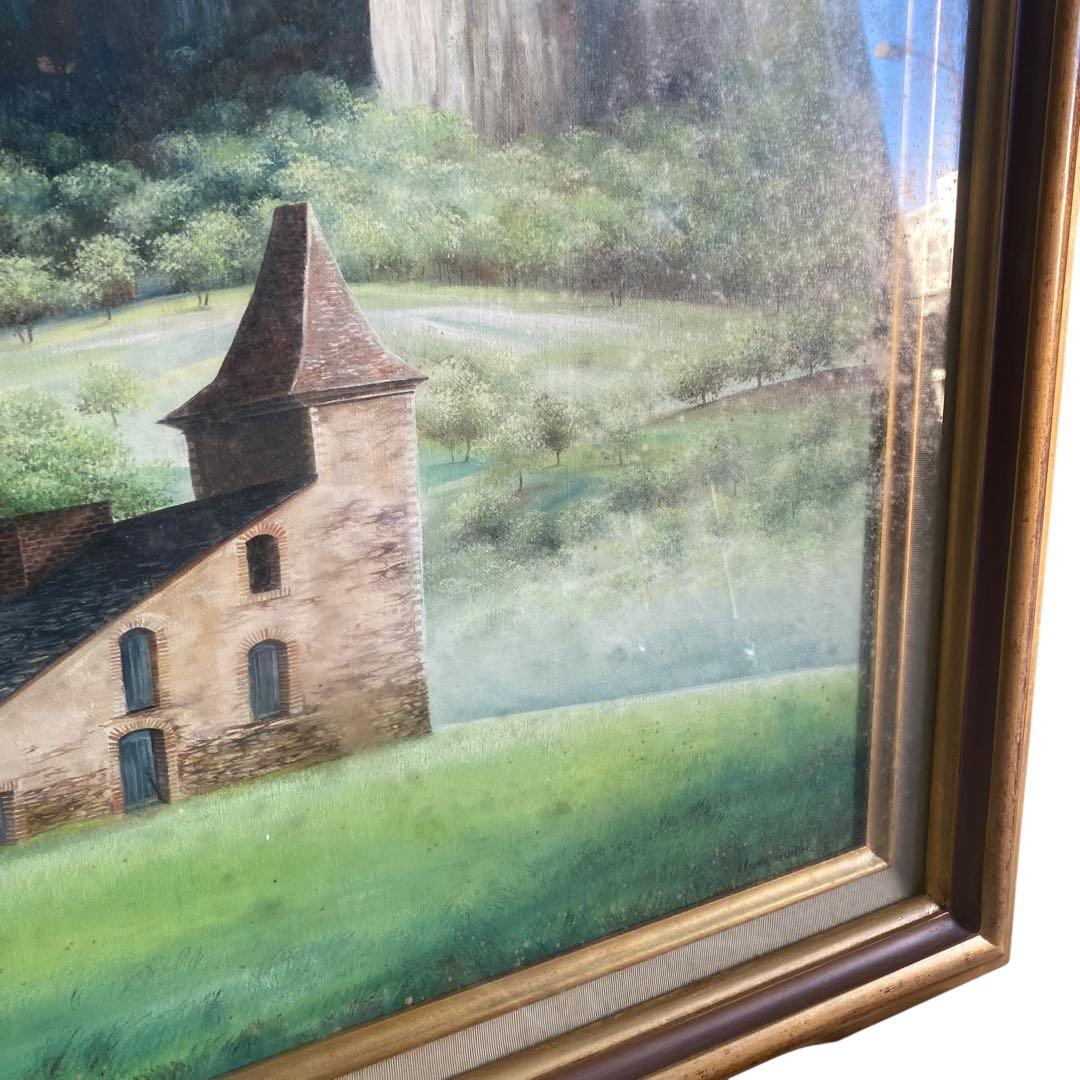 未使用保管品　Claude Feuiller フランス画家　絵画　　大判