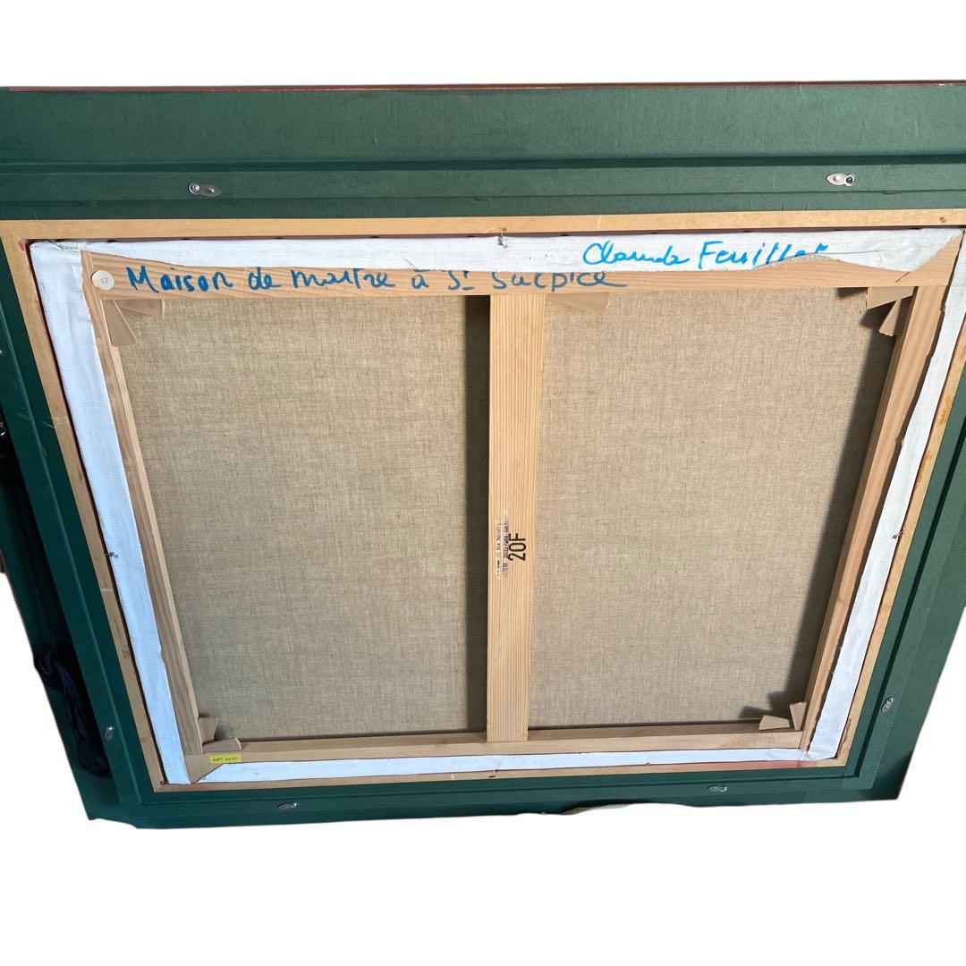 未使用保管品　Claude Feuiller フランス画家　絵画　　大判