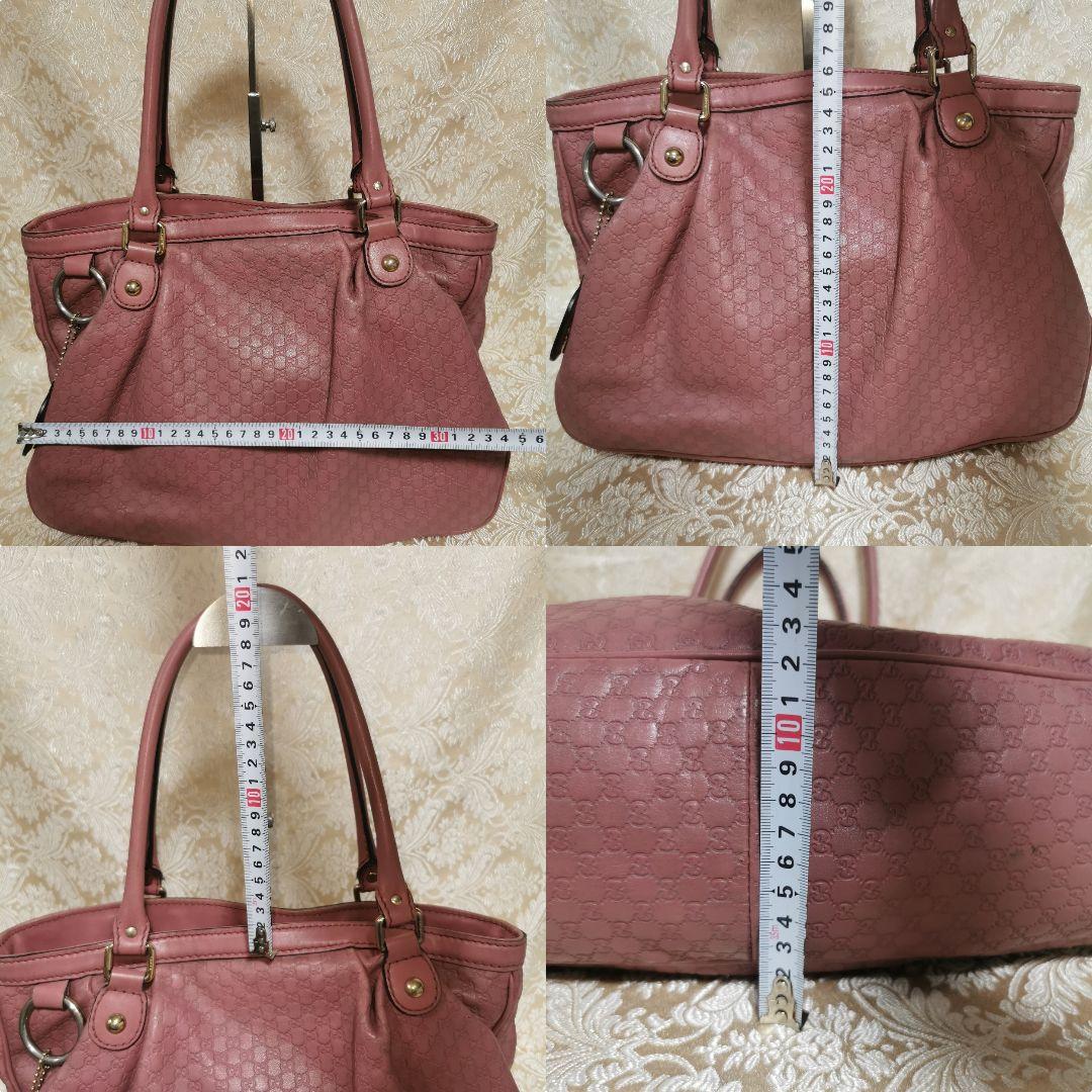 GUCCI ピンクレザーショルダーバッグ