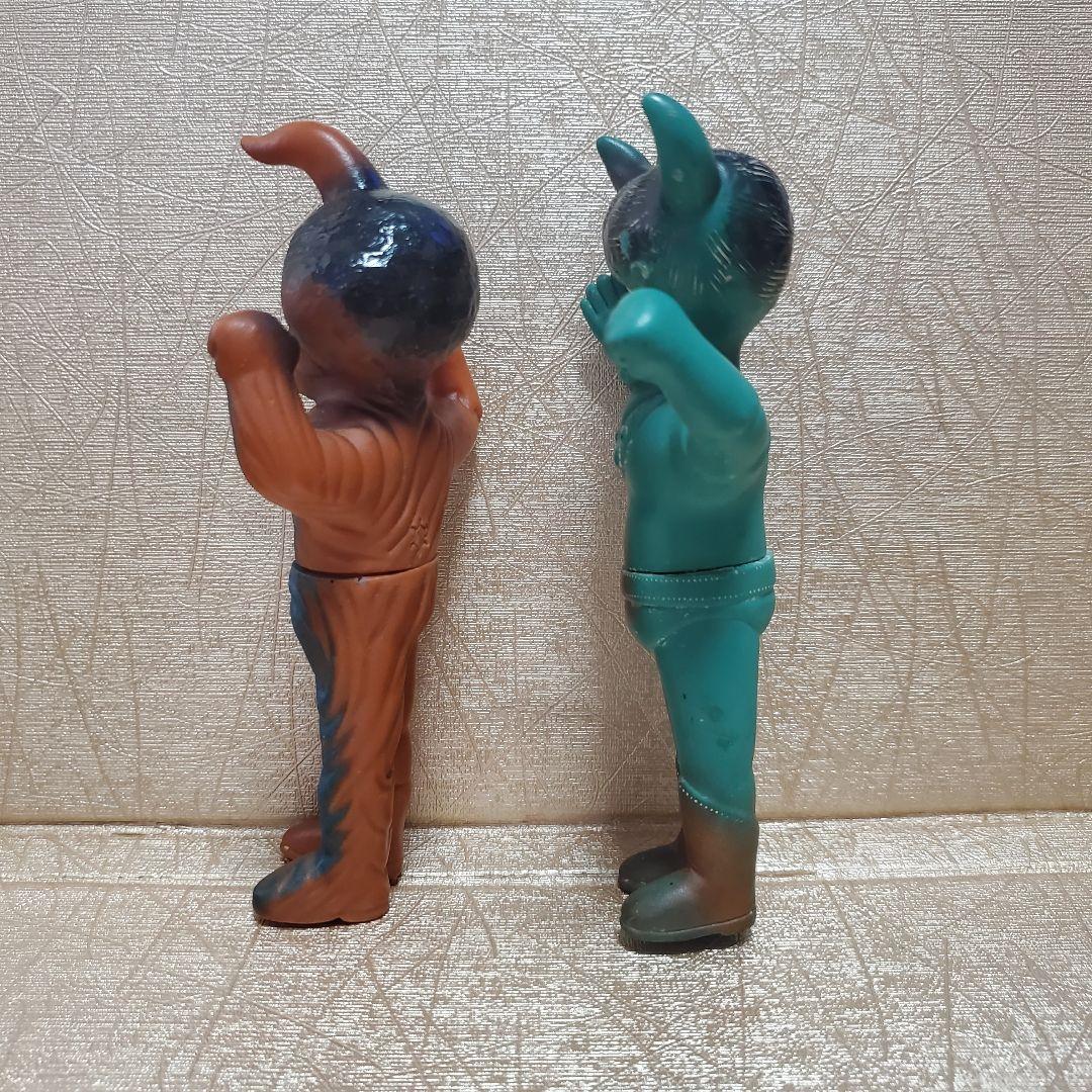 バドー星人 2体 アストロミュー5 中島製作所 亀マーク 当時モノ