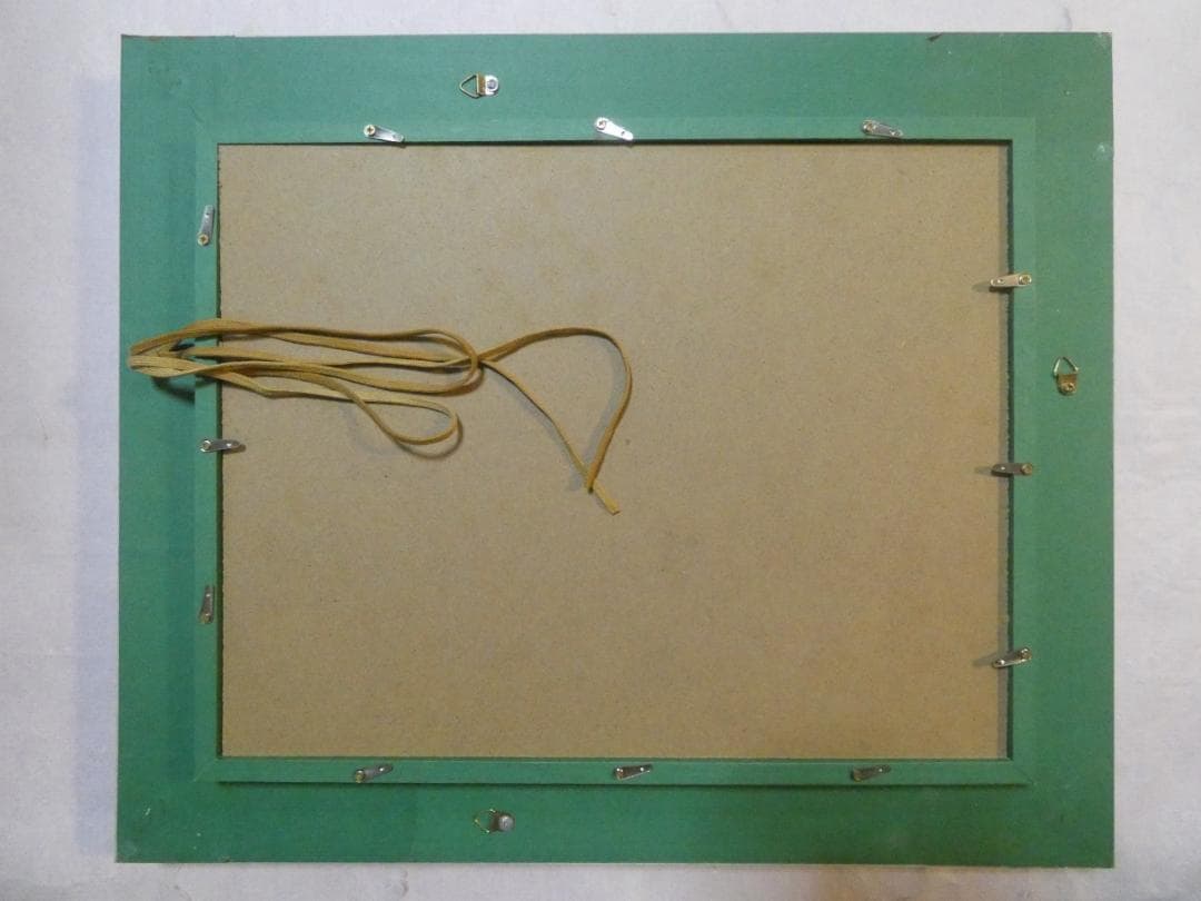 油絵　額付き　ロッカクアヤコ　 【　人物　】手描き　F6