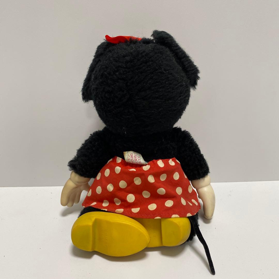 昭和レトロ】ミニーマウス ぬいぐるみ 当時物 ディズニー ポーズ人形