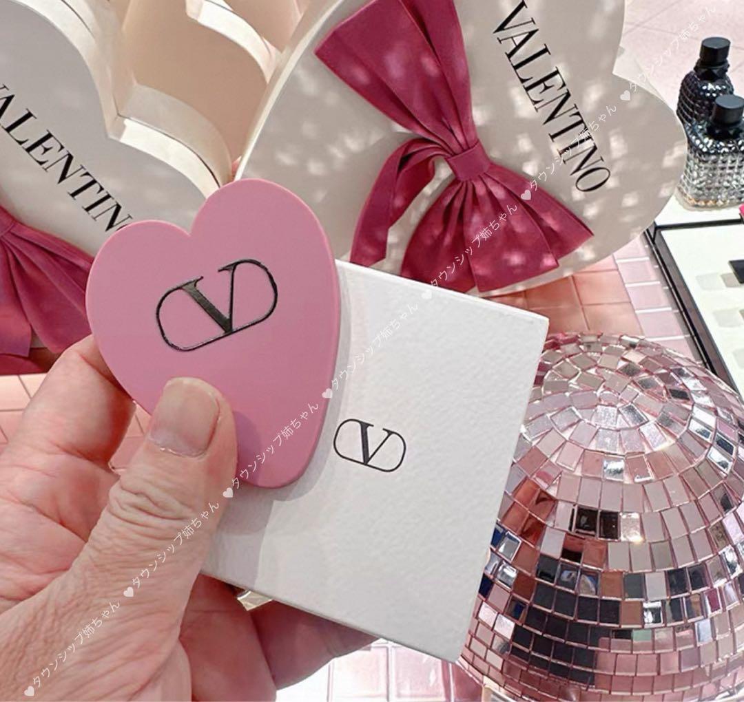 ヴァレンティノマグネット付き ミラー　ピンク　七夕限定