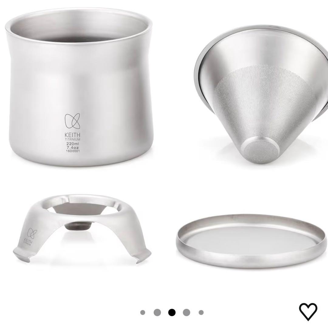 【美品】Keith チタン コーヒーセット