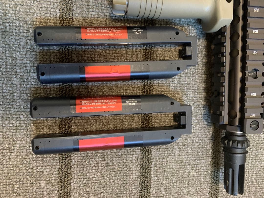 次世代電動ガンソップモッドm4カスタム　マガジン3本付き　バッテリー2本付き