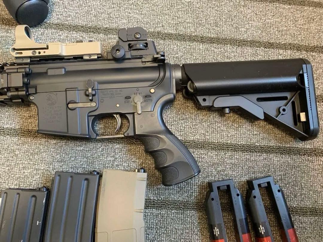 次世代電動ガンソップモッドm4カスタム　マガジン3本付き　バッテリー2本付き