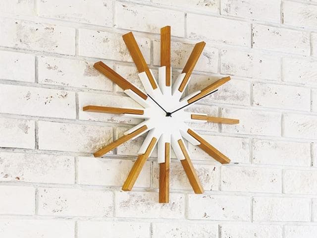 【新品】 インターフォルム 掛け時計 シリオ CL-3346 ホワイト 44㎝