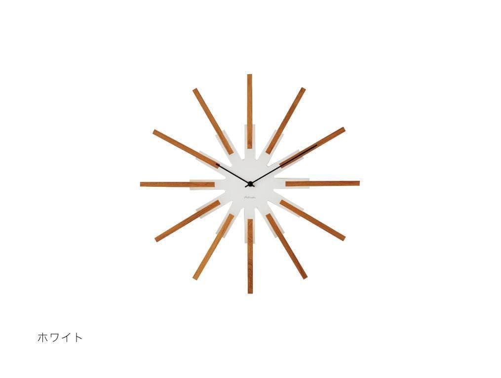 【新品】 インターフォルム 掛け時計 シリオ CL-3346 ホワイト 44㎝