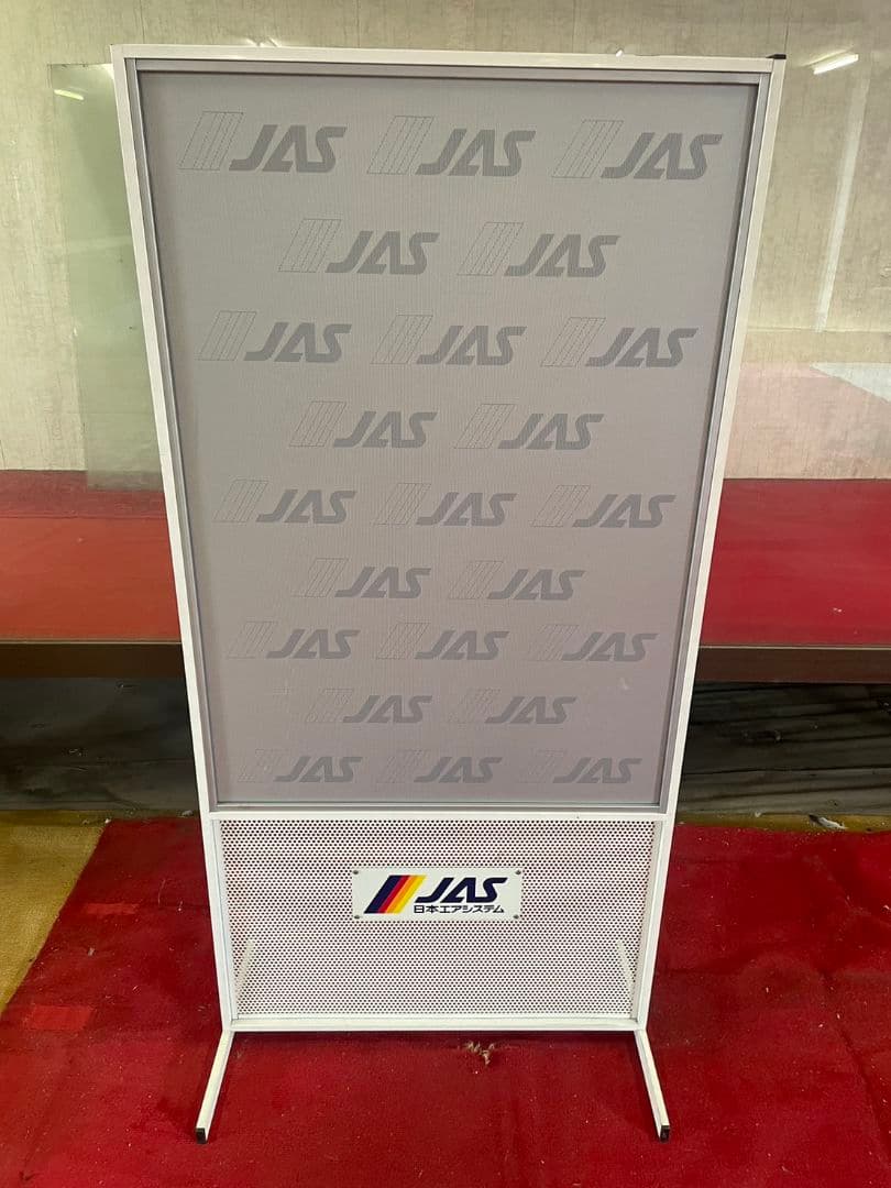 希少 非売品 JAS 日本エアシステム 広告 看板 スタンド パネル 航空 c