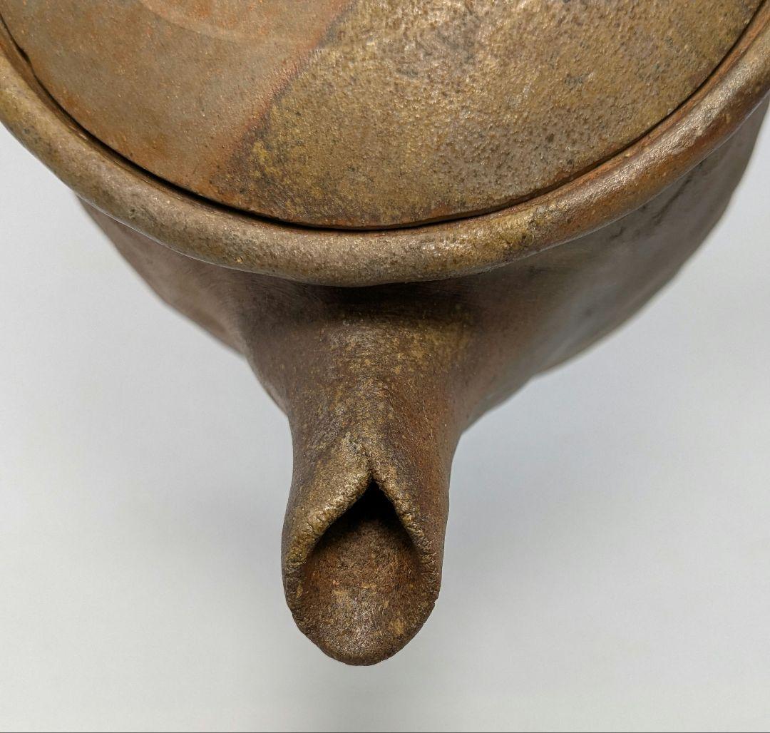 木村春芳 備前焼 手造急須 用心箱 貝摘み 煎茶器 煎茶道具 食器 た