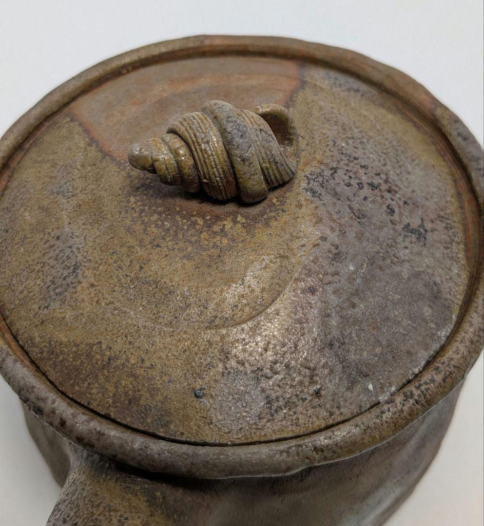 木村春芳 備前焼 手造急須 用心箱 貝摘み 煎茶器 煎茶道具 食器 た