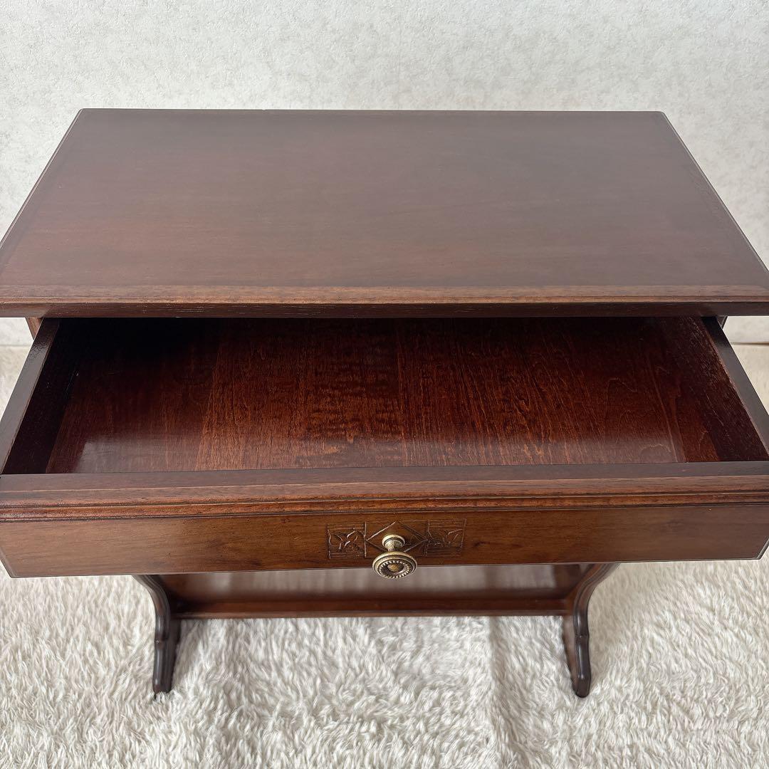 限定品】カリモクDirettore ディレトーレ 電話台 花台 引き出し 日本製