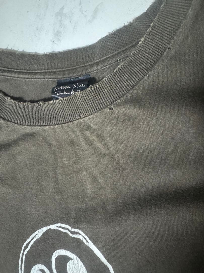 ナンバーナイン NIGHT CRAWLER Ghost T-shirt オバケt