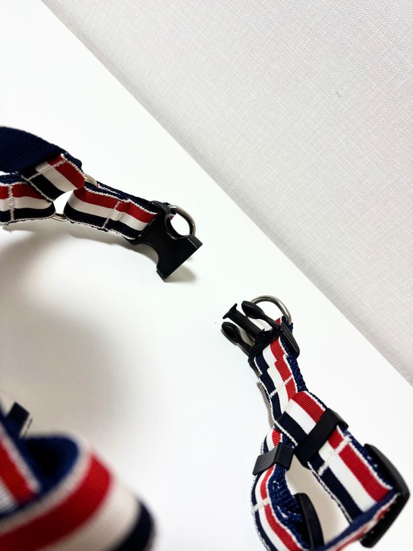 THOM BROWNE】ドックハーネス 犬用 ペット用品 トリコロール S
