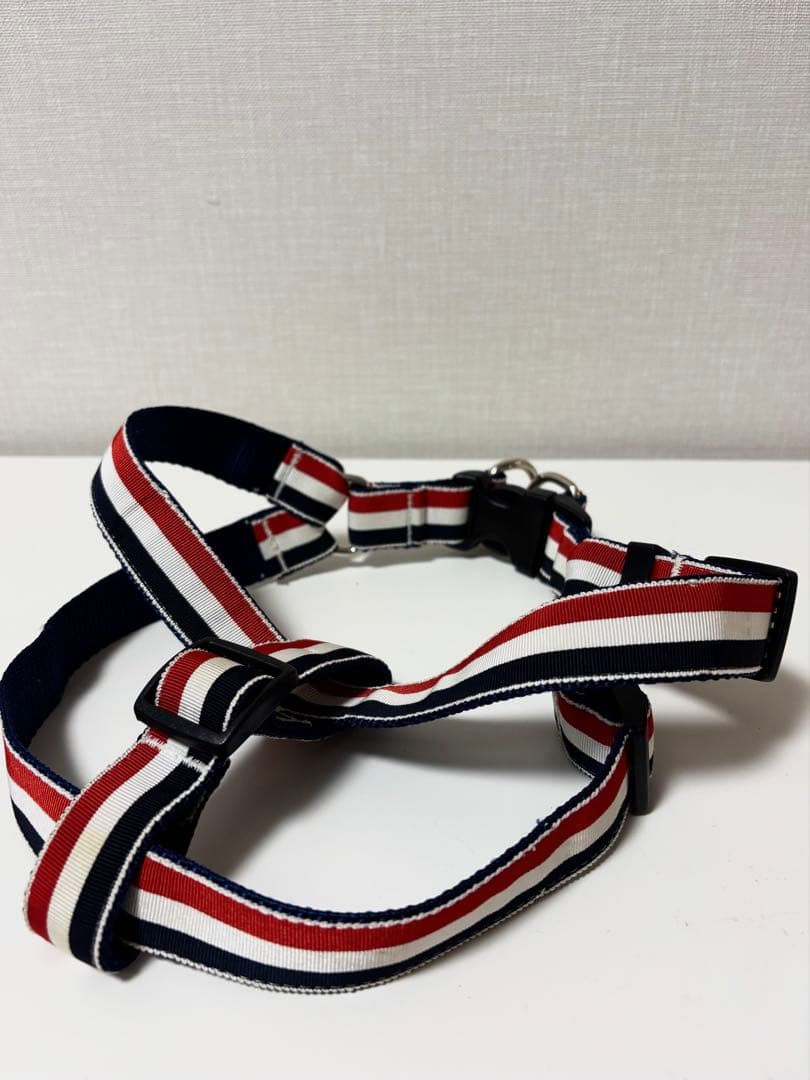 THOM BROWNE】ドックハーネス 犬用 ペット用品 トリコロール S