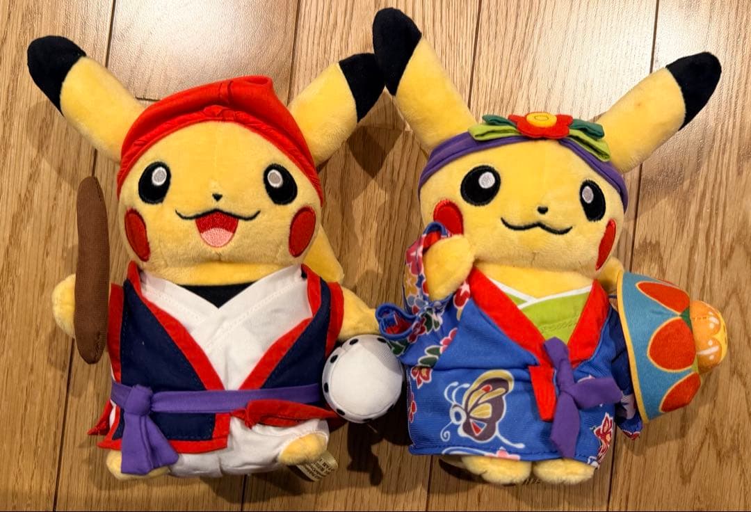 ポケモン ばんざいピカチュウ ぬいぐるみ TOMY レトロ Pokemon レア