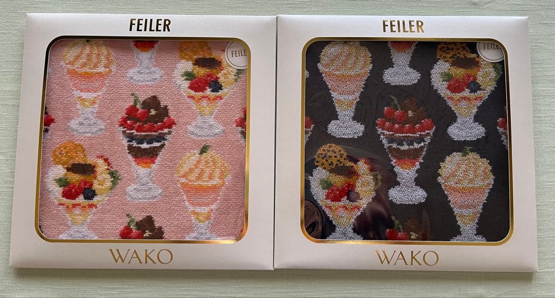 新品未使用 フェイラー WAKO コラボ PARFAIT タオルハンカチセット