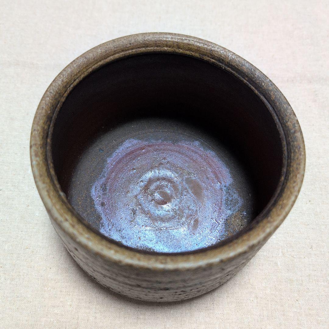 茶道具 建水 備前焼 陶峰造 陶印「カ」共箱入