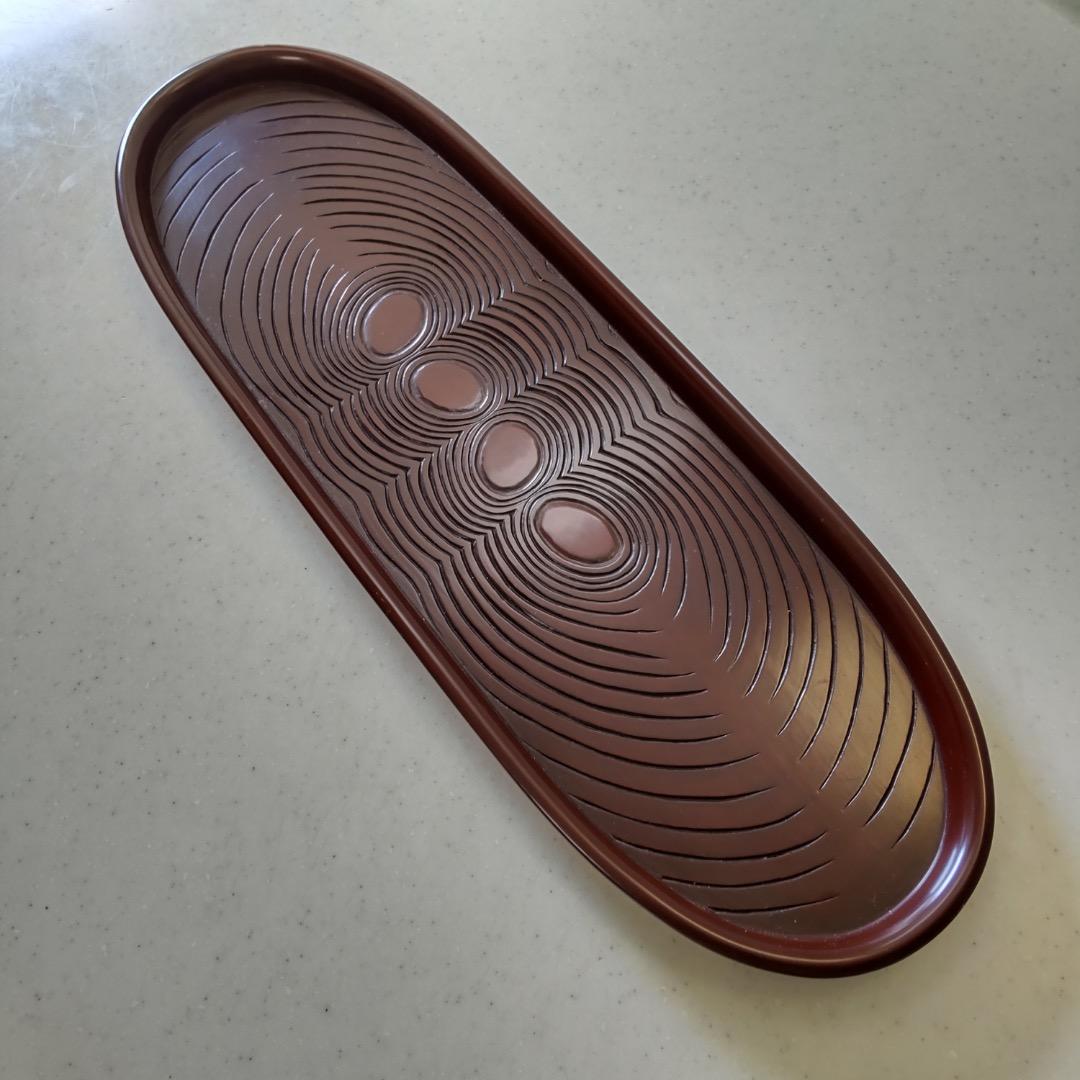 鎌倉彫 後藤会 長盆 鎌倉彫 盆