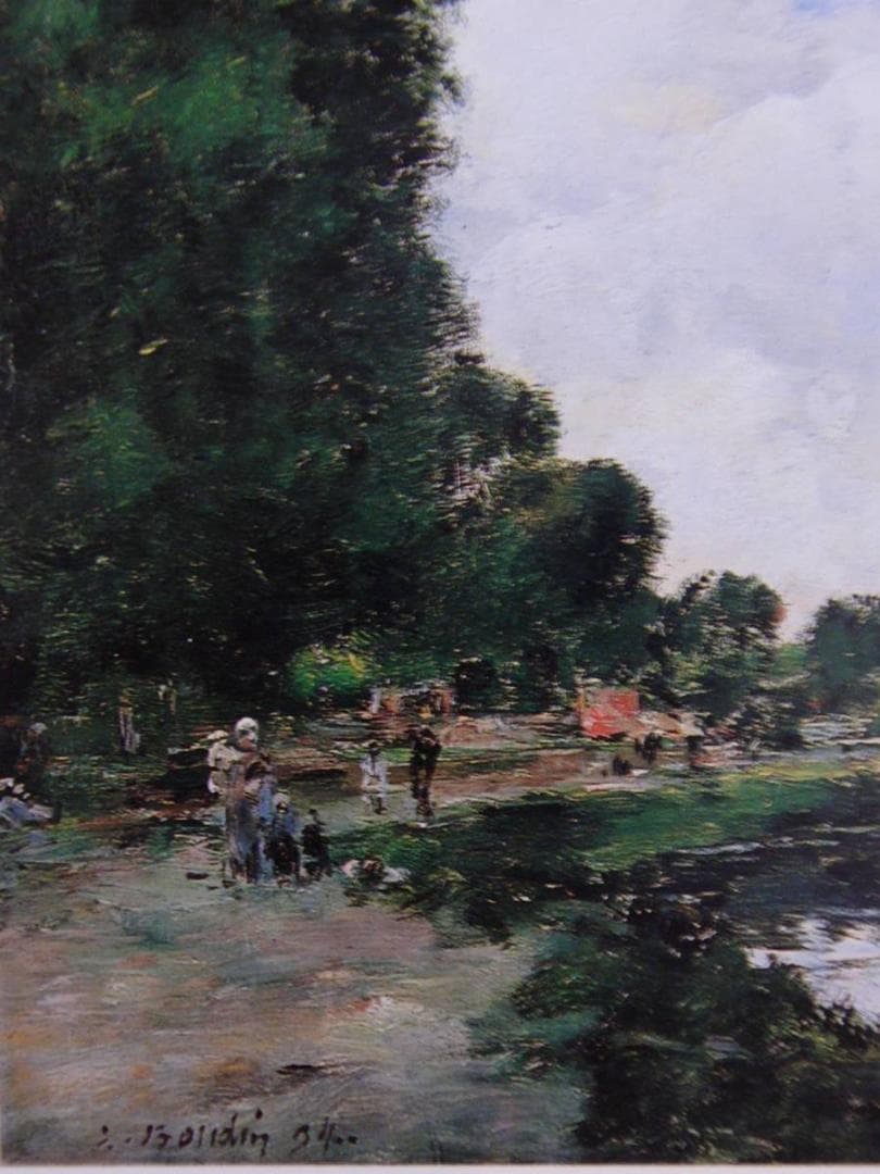 ルイ＝ウジェーヌ・ブーダン【アブヴィルの運河】、希少な画集画