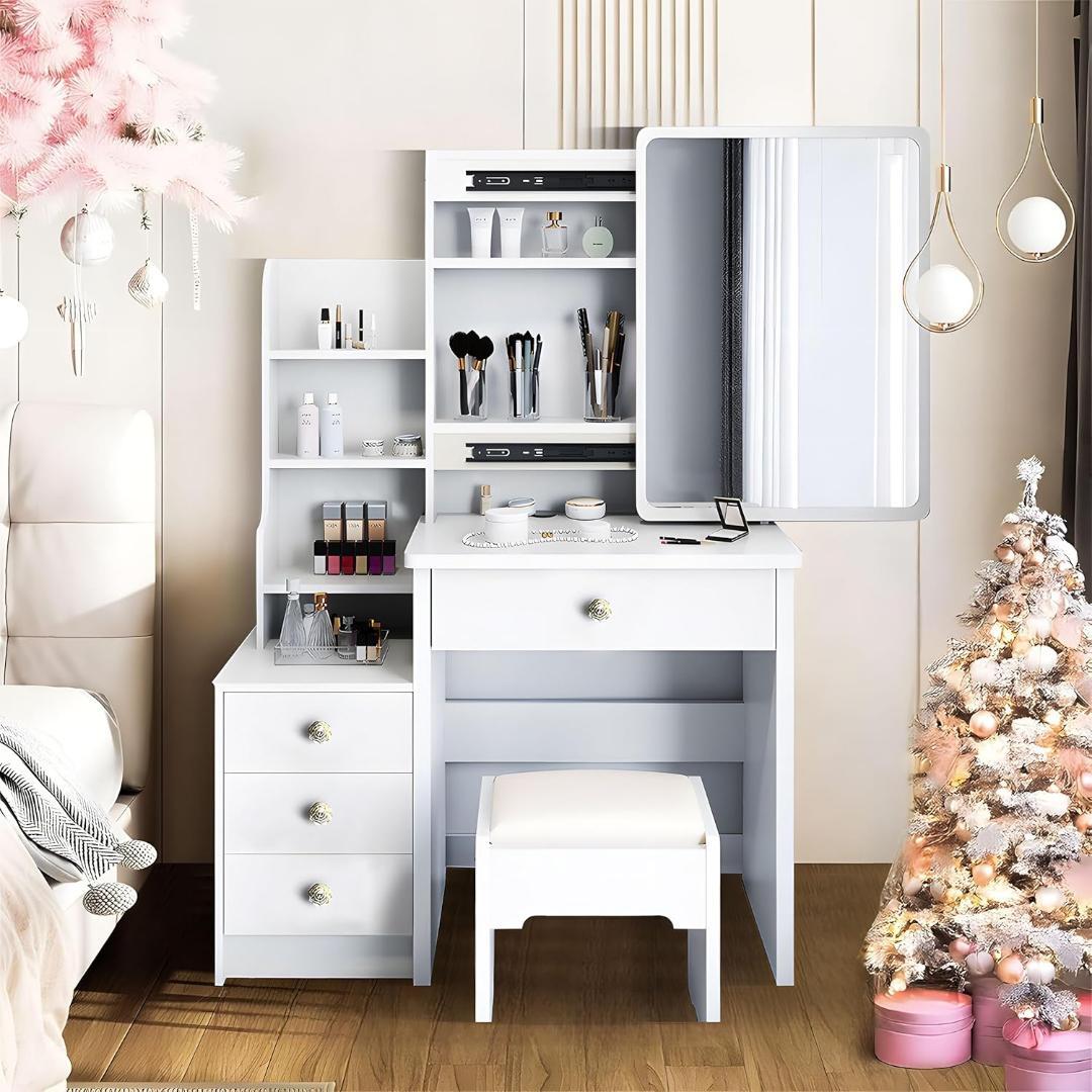 アルファシート ドレッサー 3段 引き出し 収納 コンパクト 化粧台 アルファシート ドレッサー 3段 引き出し 収納 コンパクト 化粧台
