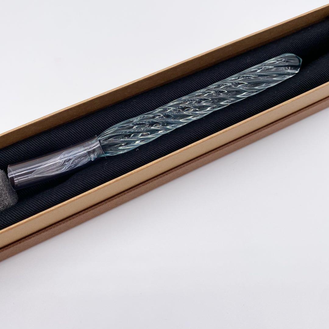 HASE硝子工房 ガラスペン ストライプショート｜❥道1654 HASE硝子工房