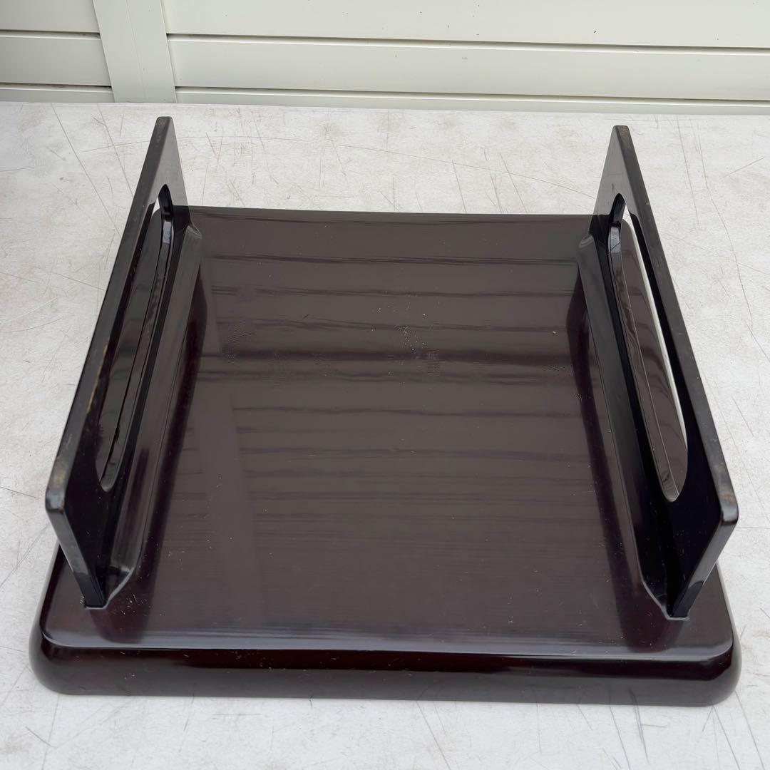 超高級、おもてなしにいかがですか？高台なお盆　漆器　脚付盆