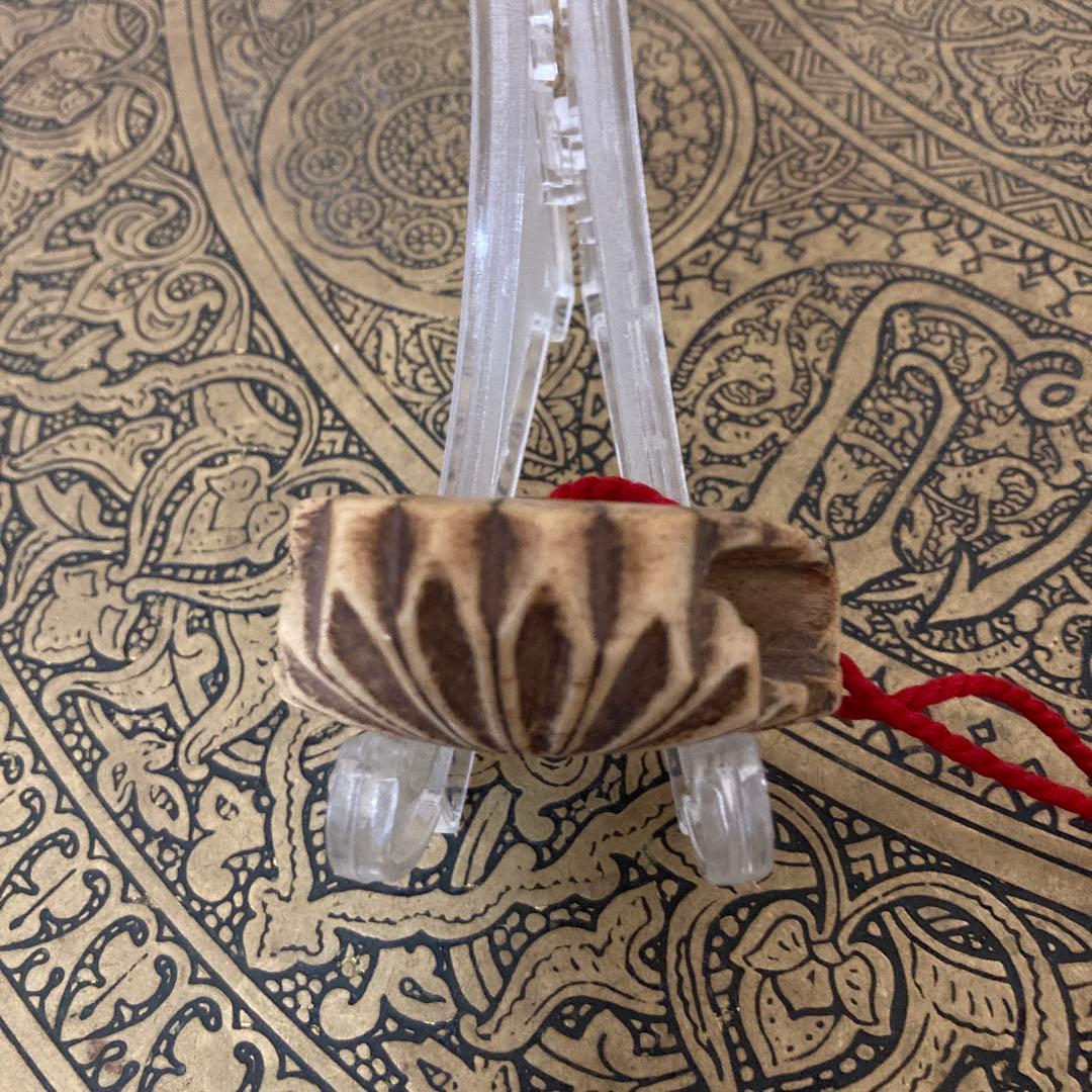 江戸中期〜後期？ 古根付け 掲げ物 陶器×天然素材 2点セット