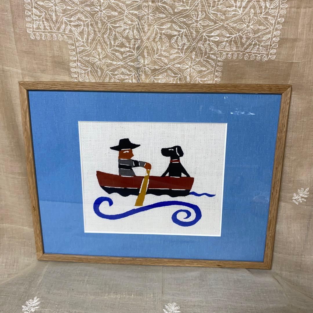 柚木沙弥郎/型染/額付/民藝/工芸