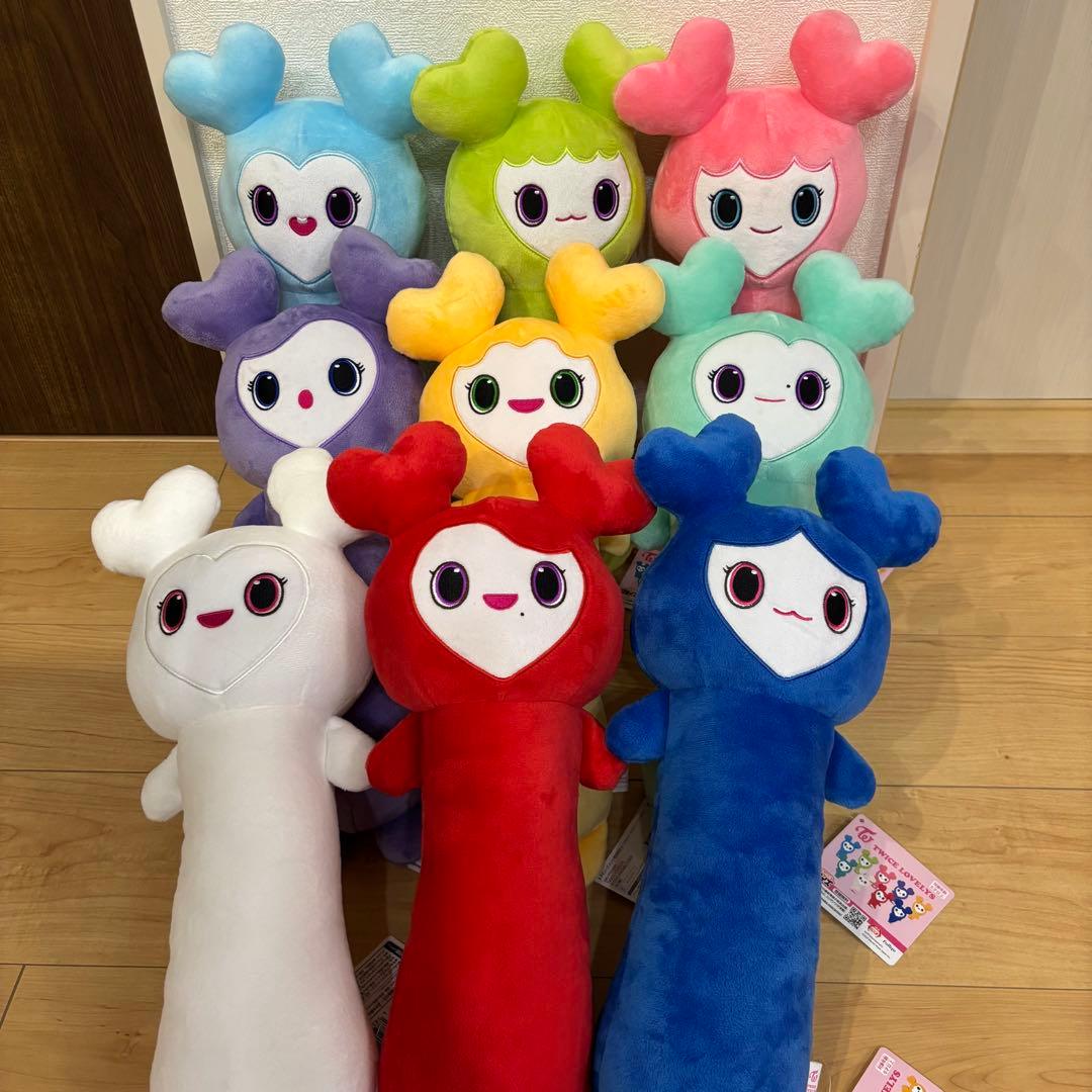 GIGOTWICE LOVELYSのびふにゃBIGぬいぐるみ9種フルコンプセット