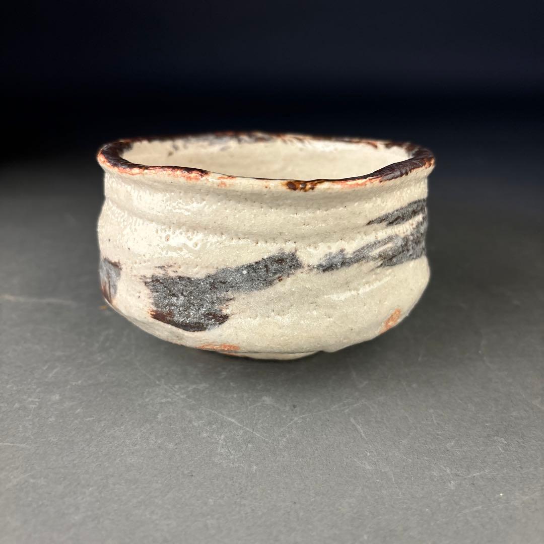 茶道具 月心窯 瀧川恵美子 作 志野初音茶碗 共箱