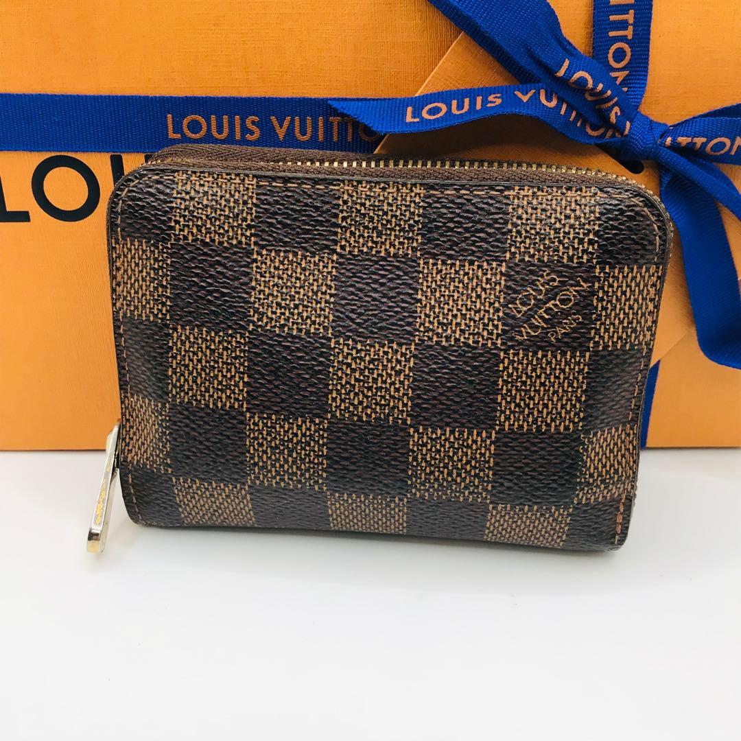 ルイヴィトン✨ダミエ エベヌ ジッピー パース 小銭入れ ケース 茶